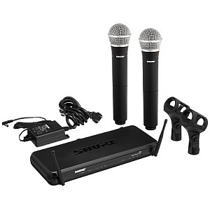 Shure SVX288/PG58 Dual Vocal Wireless System 